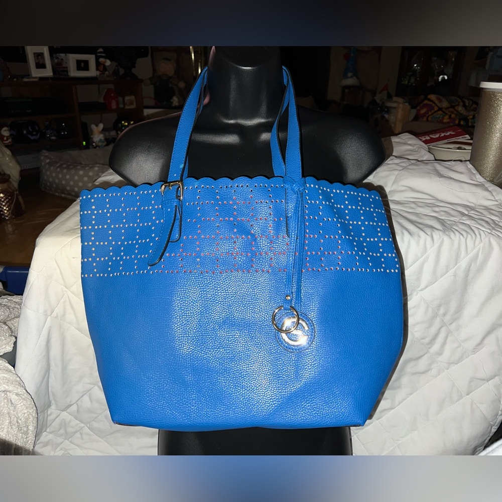 Elizabeth Grant Vegan Leather Shoulder Tote Bag